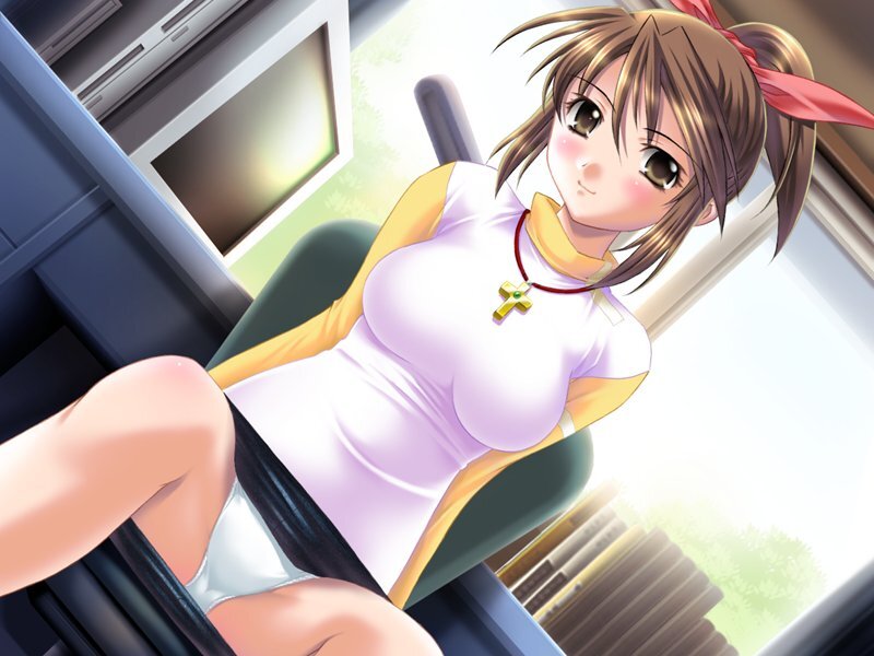 anime girl in train seat