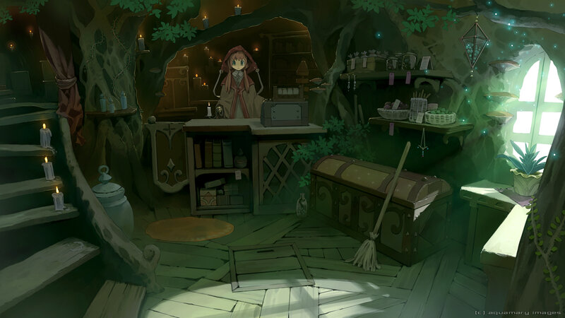 Anime Girl in Treehouse
