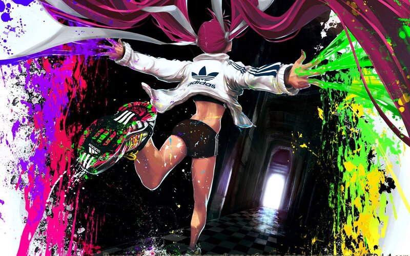 Anime Girl in Tunnel