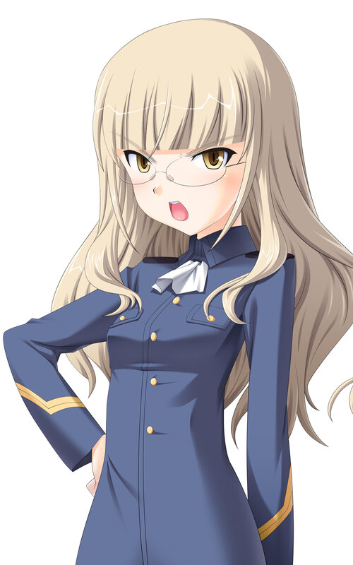 anime girl in uniform