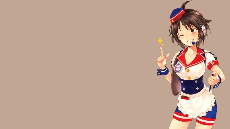 anime girl in uniform