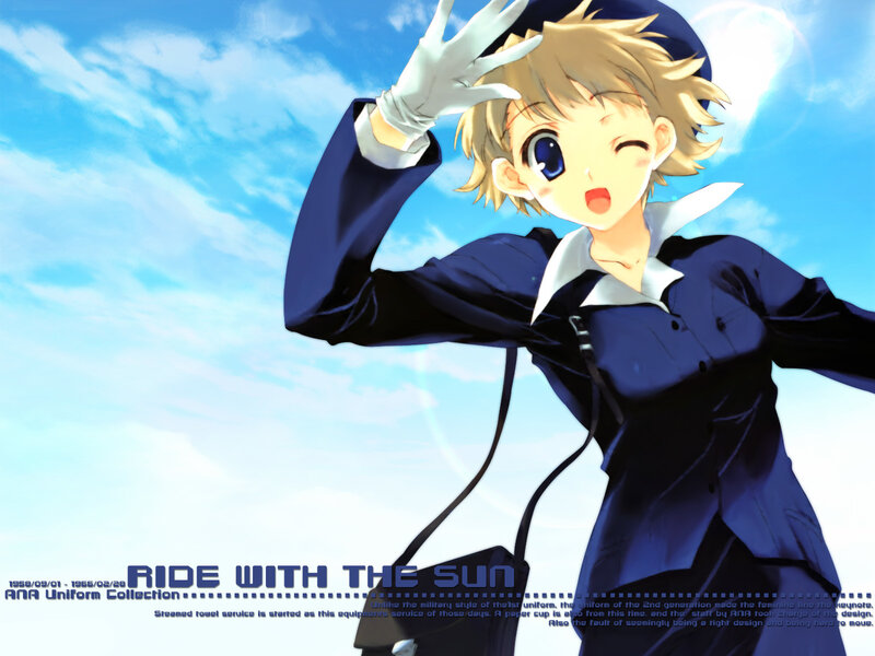 Anime girl in uniform