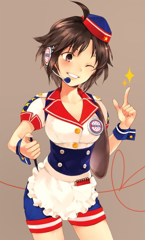 anime girl in uniform