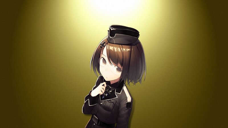 anime girl in uniform