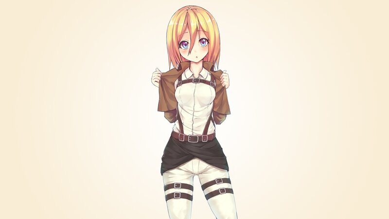 anime girl in uniform