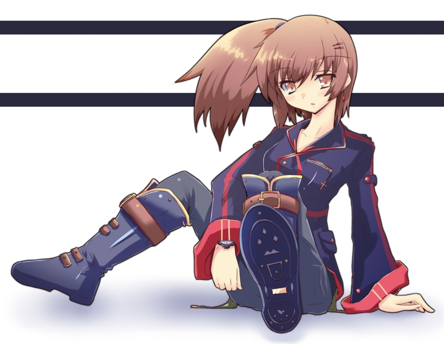 anime girl in uniform