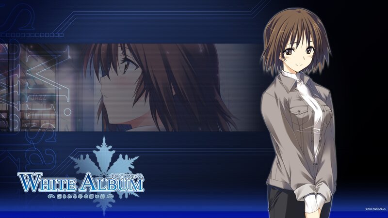 Anime Girl in Uniform — Blue, Calm, Night