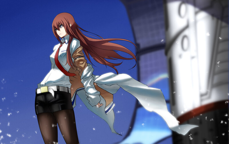 Anime Girl in Uniform — Blue, Dramatic, Afternoon