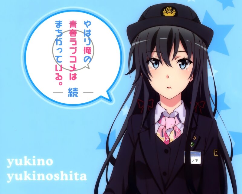 Anime Girl in Uniform — Blue, Neutral, Speech Bubble