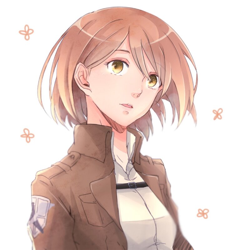 Anime Girl in Uniform — Brown, Calm, Short Hair