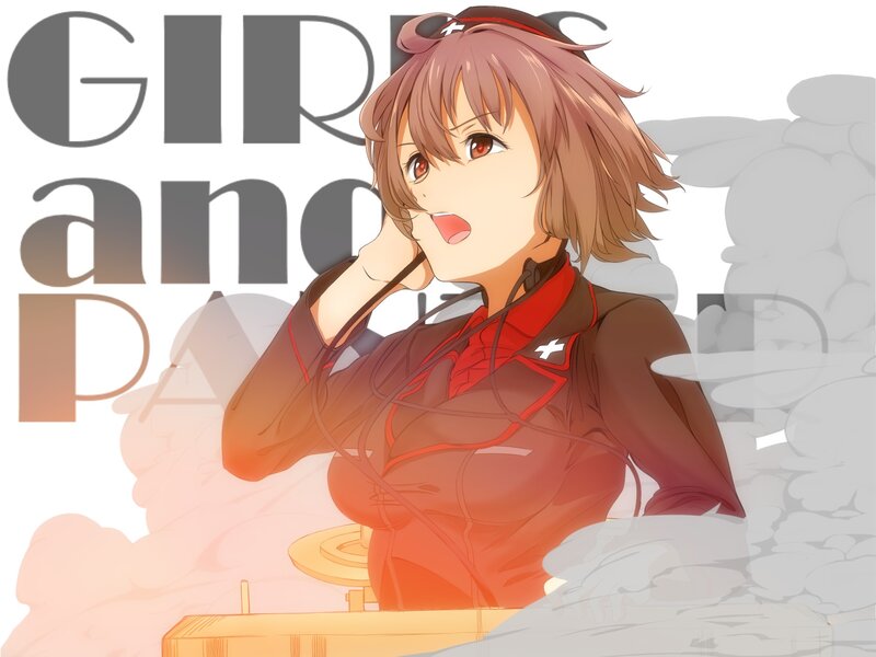 Anime Girl in Uniform — Brown, Dramatic, Headset