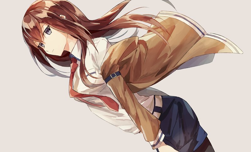 Anime Girl in Uniform — Brown, Dynamic