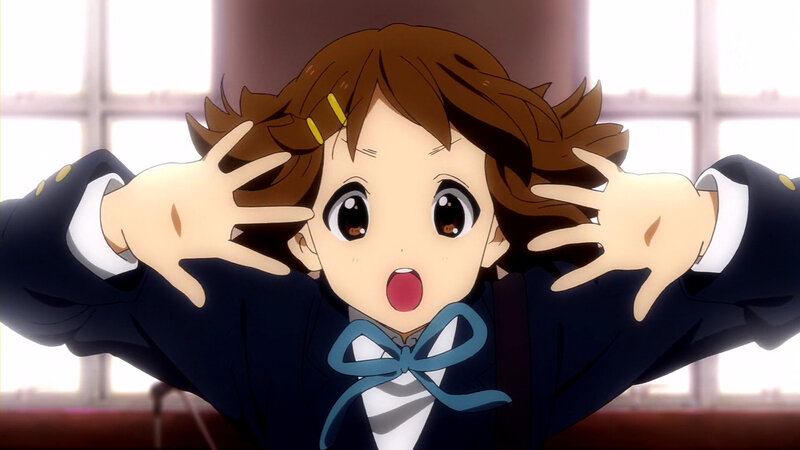 Anime Girl in Uniform — Brown, Surprised