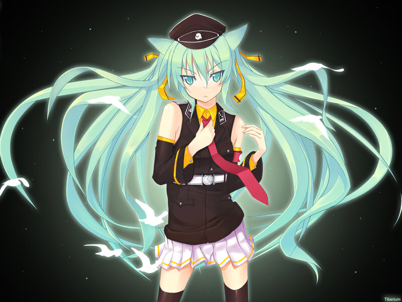 Anime Girl in Uniform — Cyan