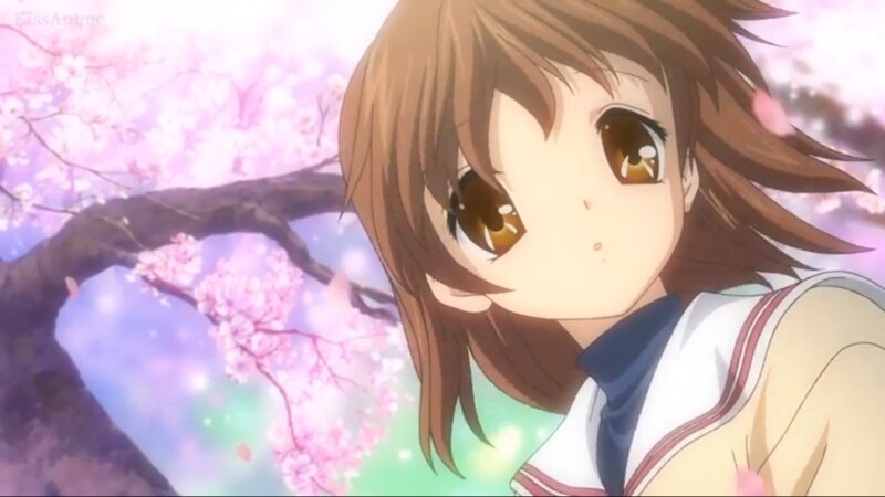 Anime Girl in Uniform — Pink, Serene, Spring, Cherry Blossoms, School Uniform