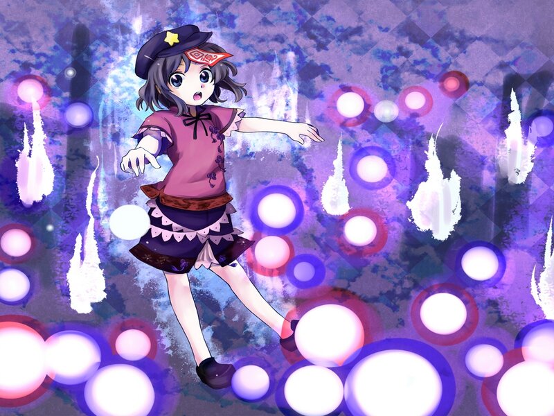 Anime Girl in Uniform — Purple, Dynamic