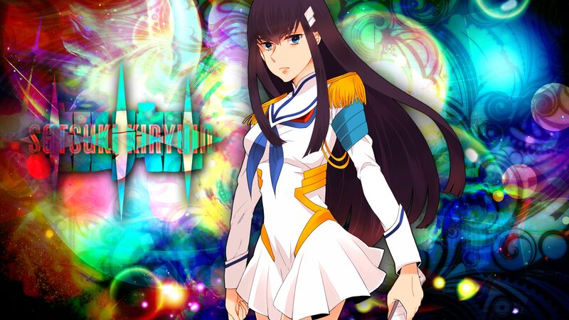Anime Girl in Uniform — White, Dramatic, Long Hair