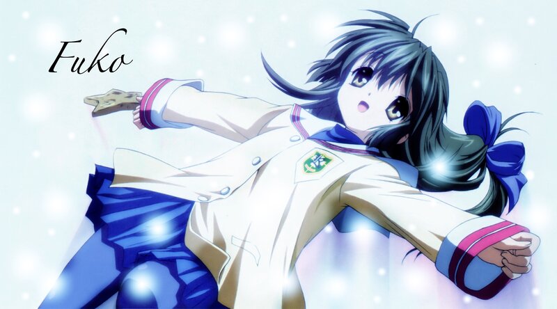 Anime Girl in Uniform — White, Dynamic