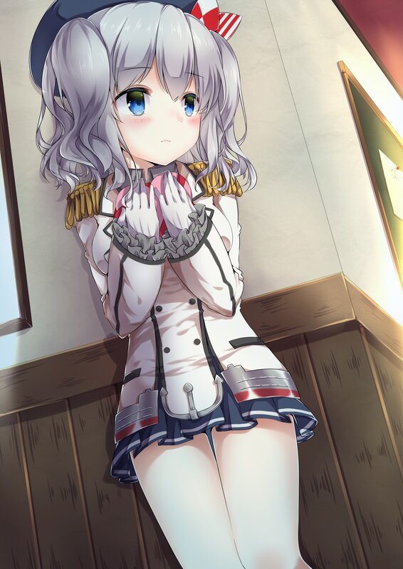 Anime Girl in Uniform — White, Innocent