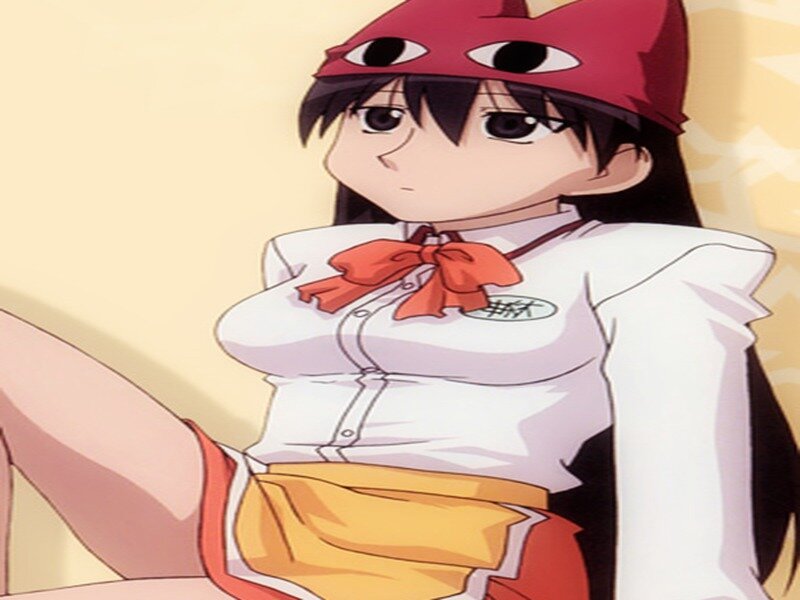 Anime Girl in Uniform — White, Neutral, Hat
