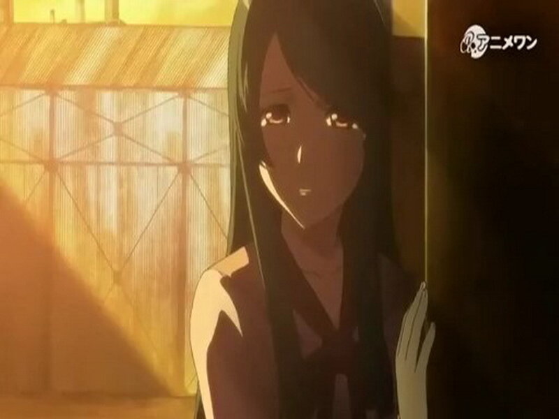 anime girl in warm light