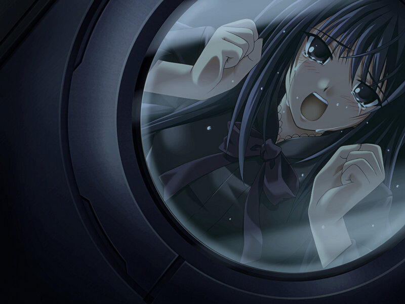 anime girl in washing machine
