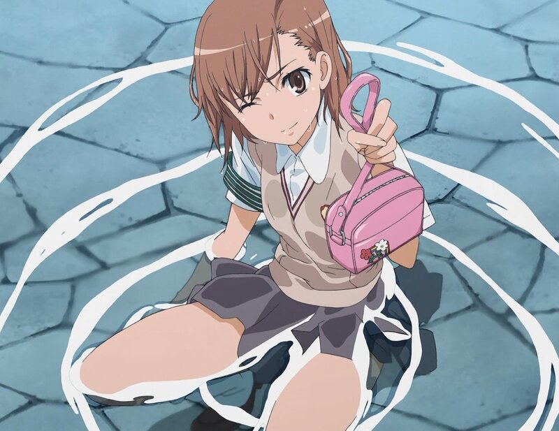 anime girl in water