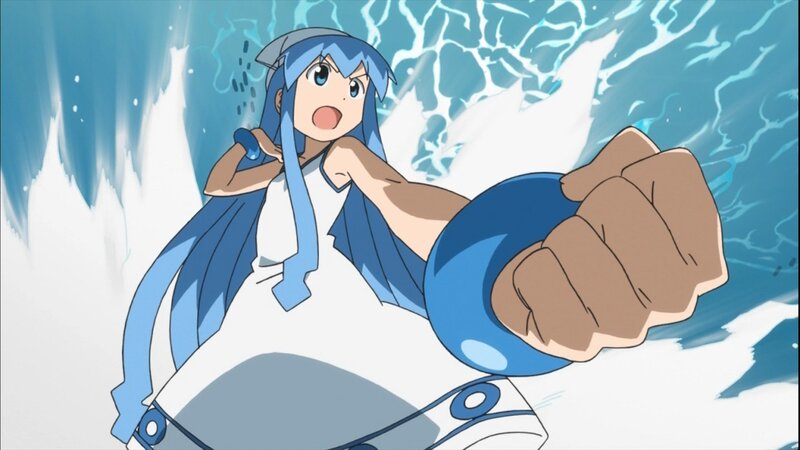anime girl in water attack