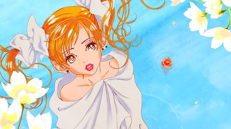 Anime Girl in Water — Blue, Serene, Summer, Manga