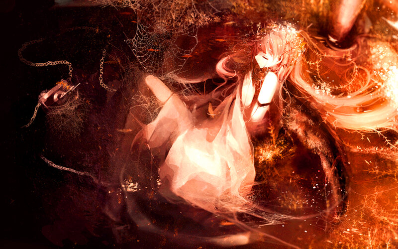 Anime Girl in Web