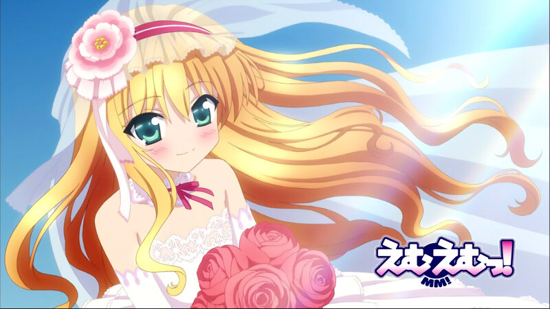 Anime Girl in Wedding Dress — Yellow