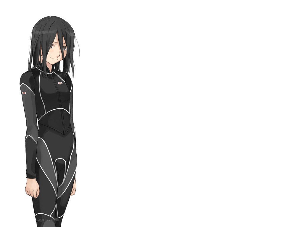 anime girl in wetsuit