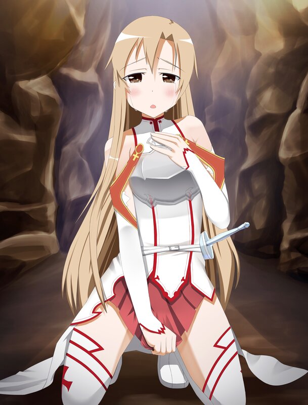 anime girl in white and red armor