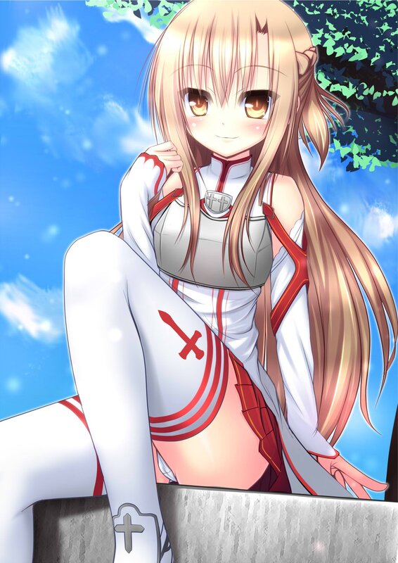 anime girl in white armor