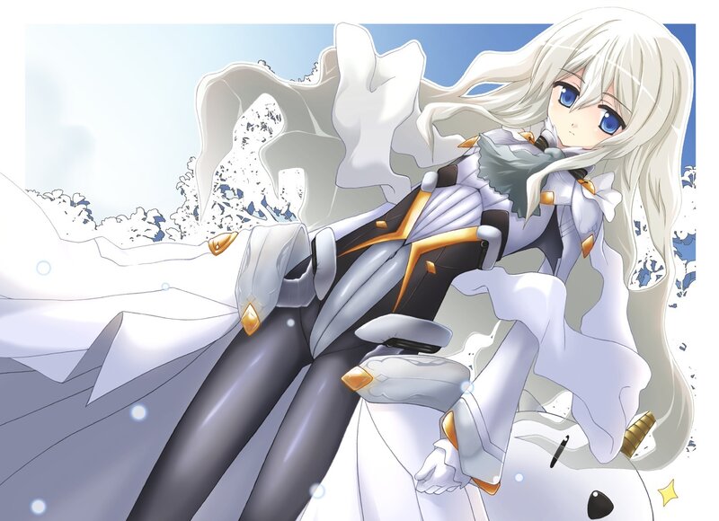 Anime Girl in White Armor — Calm