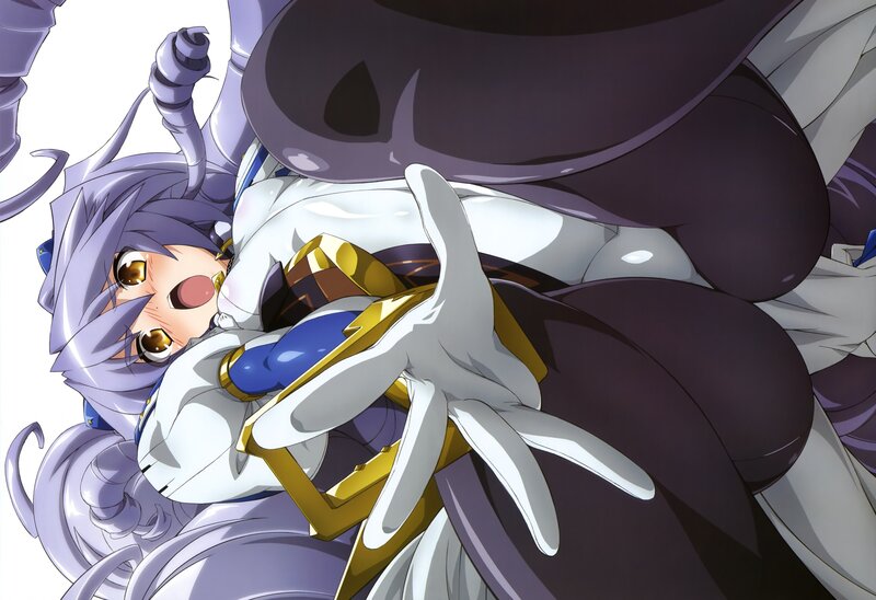 Anime Girl in White Armor — Dramatic