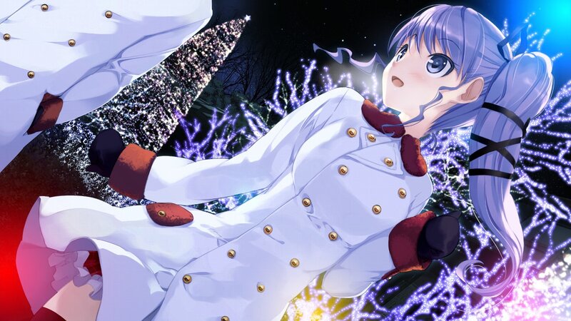 anime girl in white coat