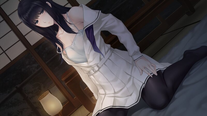anime girl in white coat