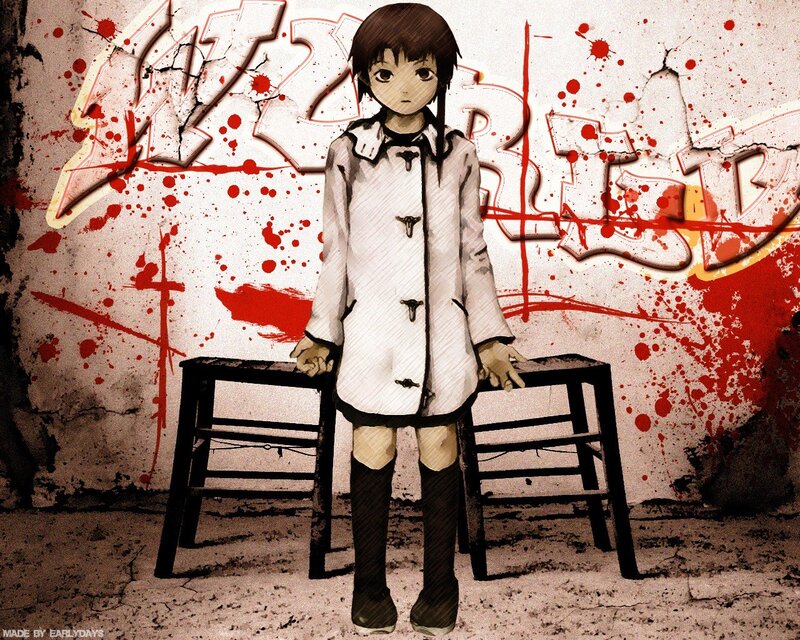 Anime Girl in White Coat — Dark, Dramatic