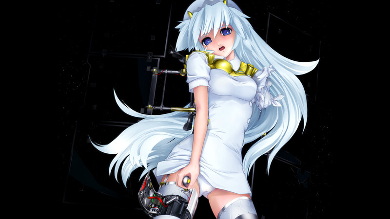 anime girl in white dress