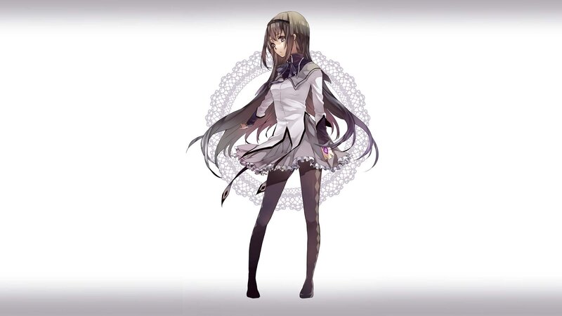 anime girl in white dress