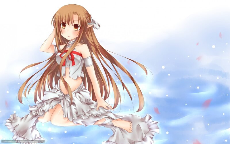 anime girl in white dress