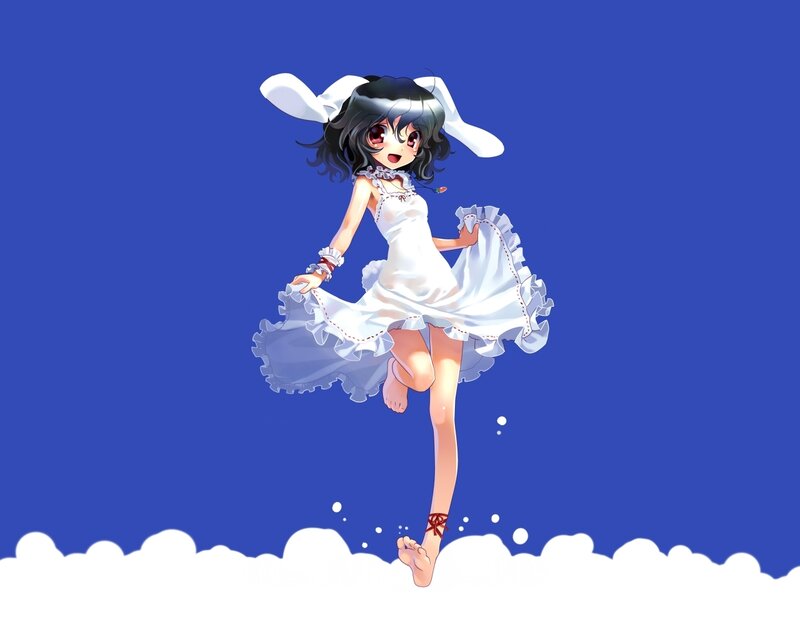 anime girl in white dress