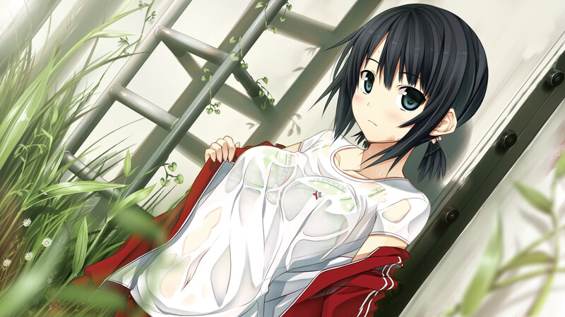 Anime Girl in White Dress — Calm, Afternoon