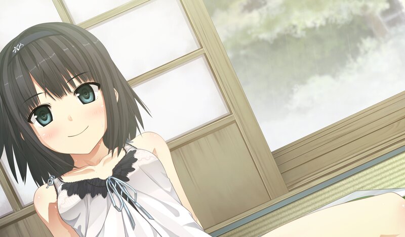 Anime Girl in White Dress — Calm, Morning