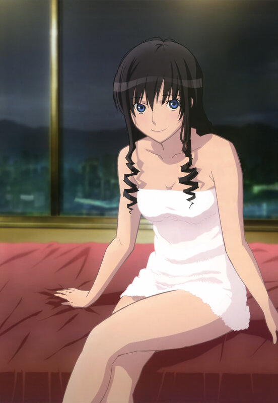 Anime Girl in White Dress — Calm, Night, Bed, Window