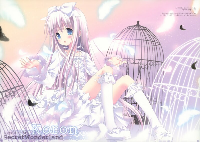 Anime Girl in White Dress — Dreamy, Sunset