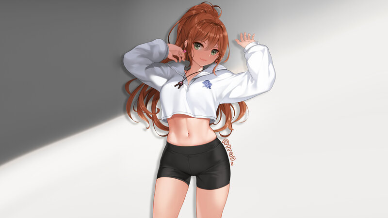 Anime Girl in White Jacket