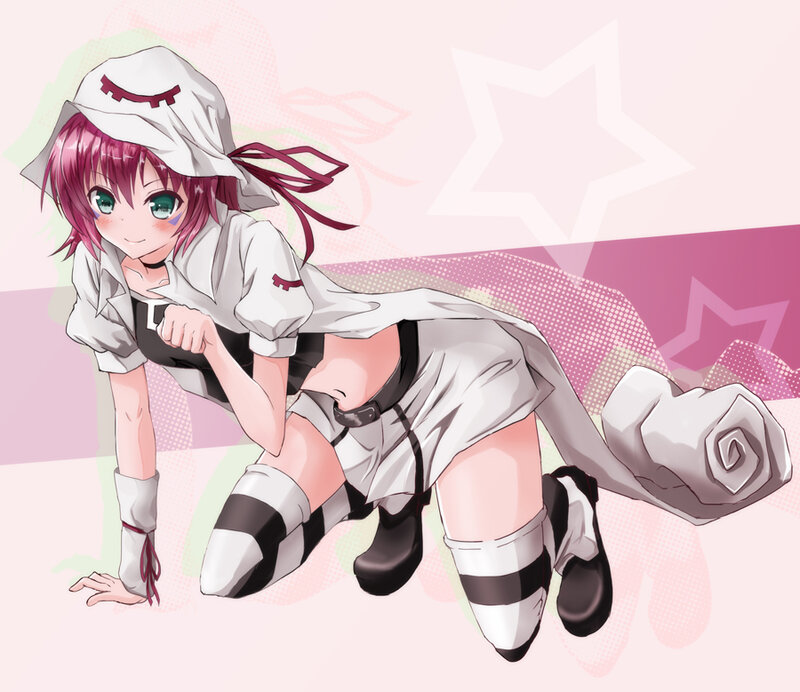 anime girl in white outfit