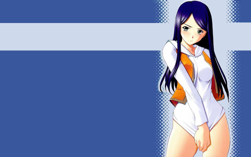 anime girl in white outfit